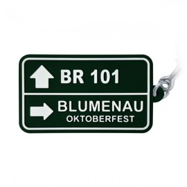 Blumenau Placa BR 101 - Chaveiro Emborrachado 