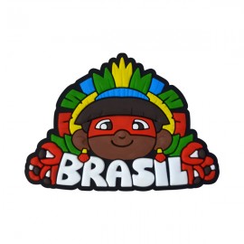 Brasil Índio - Imã de Geladeira 