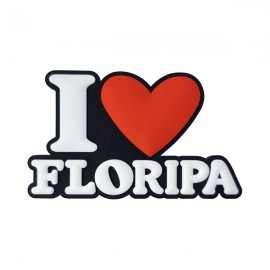 I Love Floripa modelo 2 - Imã de Geladeira