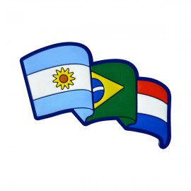 Argentina Brasil Paraguai 1 - Imã de Geladeira  