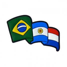 Argentina Brasil Paraguai 2 - Imã de Geladeira 