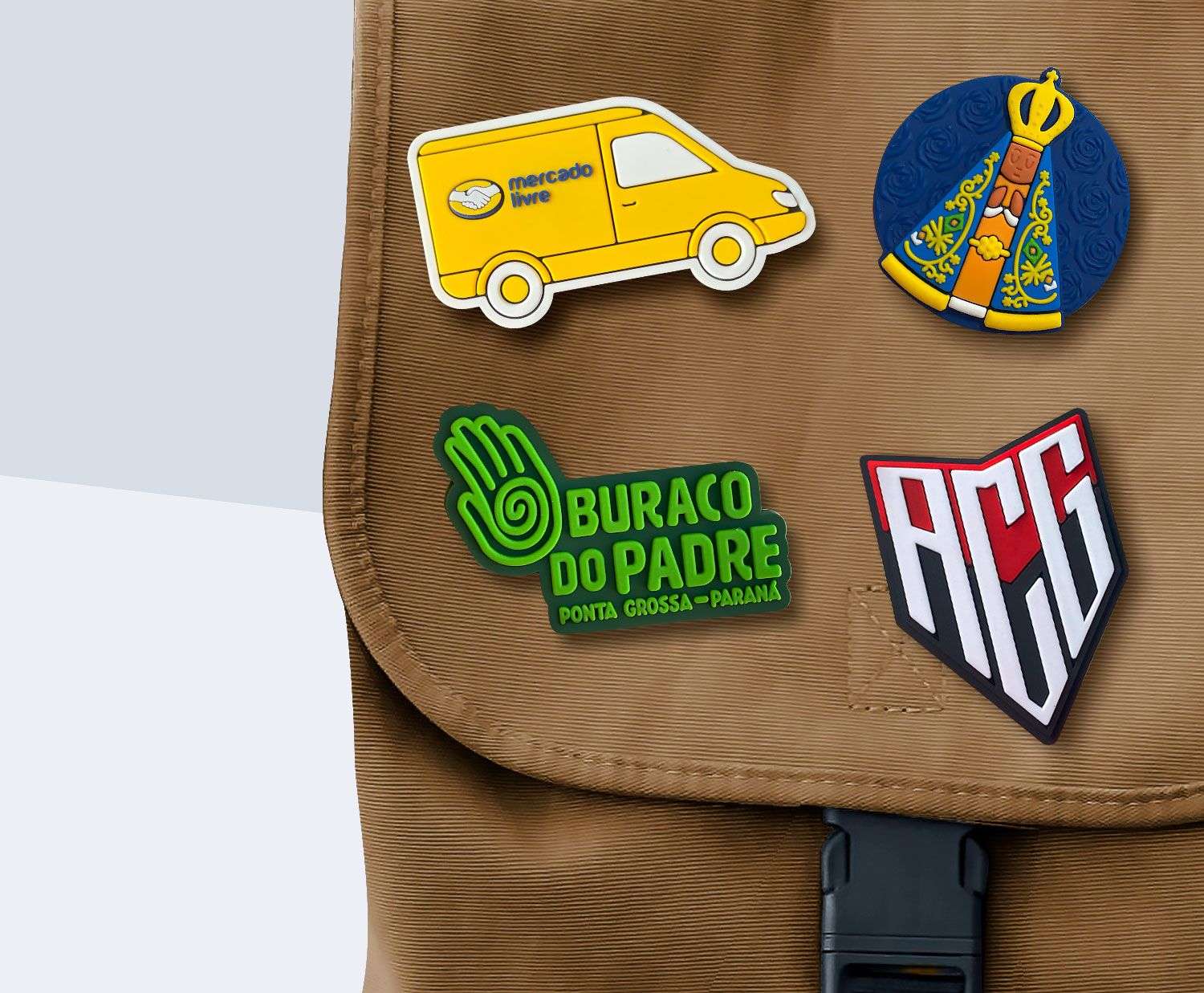 Pin e Bottons emborrachados ColorGift Banner